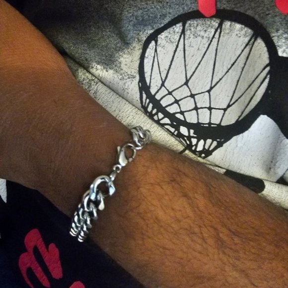 4PK New Big Stainless Cuban Link Steel 11mm Thick Bracelet (Unisex) - Picture 4 of 5